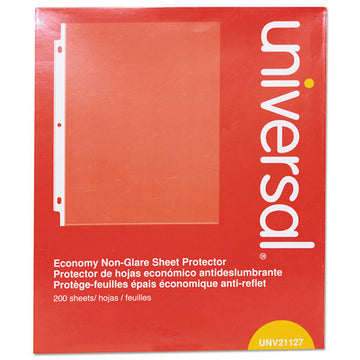 Universal® Top-load Poly Sheet Protectors, Nonglare, Economy, Letter, 200-box freeshipping - TVN Wholesale